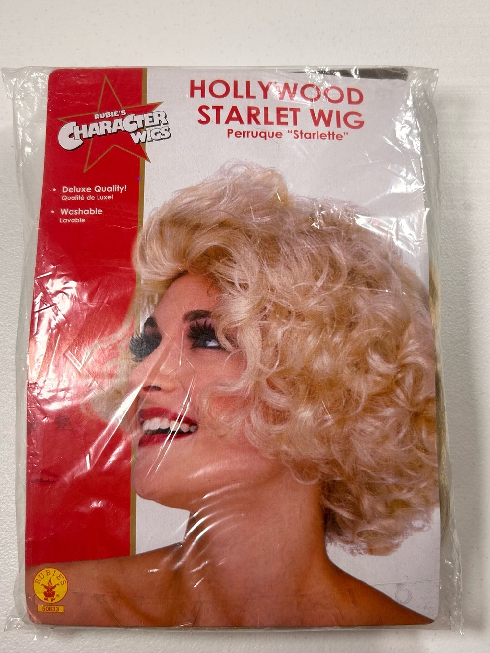 Hollywood Starlet Blonde Curly Wig -